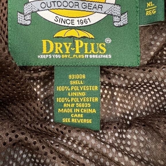 NWT Cabela's Men's Rain Suede Packable Rainwear Hunting Pants Mossy Oak XL - Picture 9 of 15